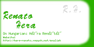 renato hera business card